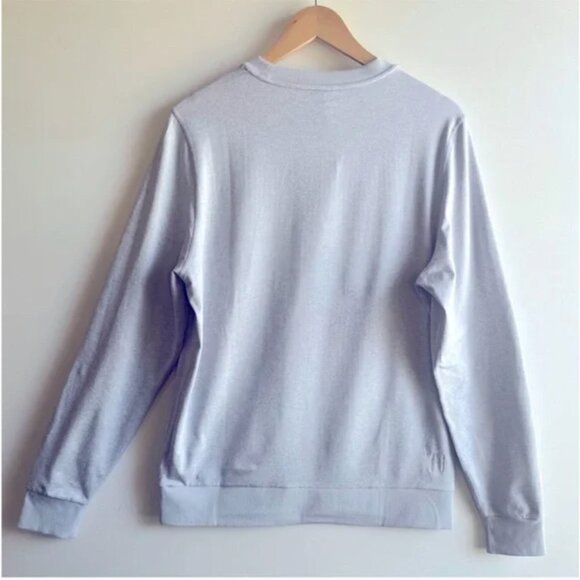 Vuori Mens Ponto Performance Dreamknit Crew Platinum Heather M - Picture 12 of 13